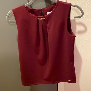 Calvin Klein Maroon Blouse - Size XS - Never Worn